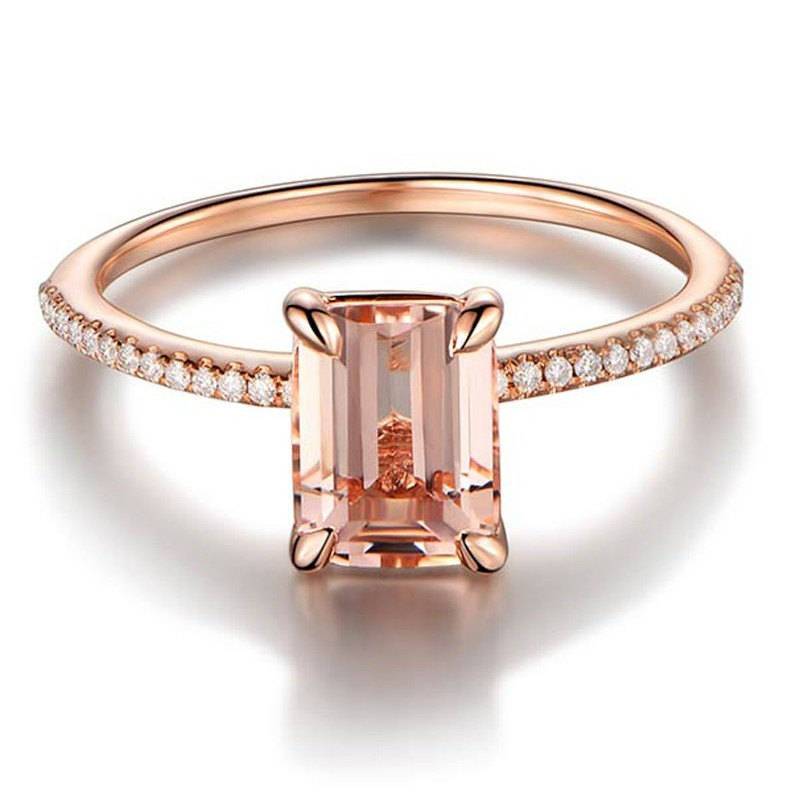 "Katharina II." - Rosa Citrin Aristokraten Ring