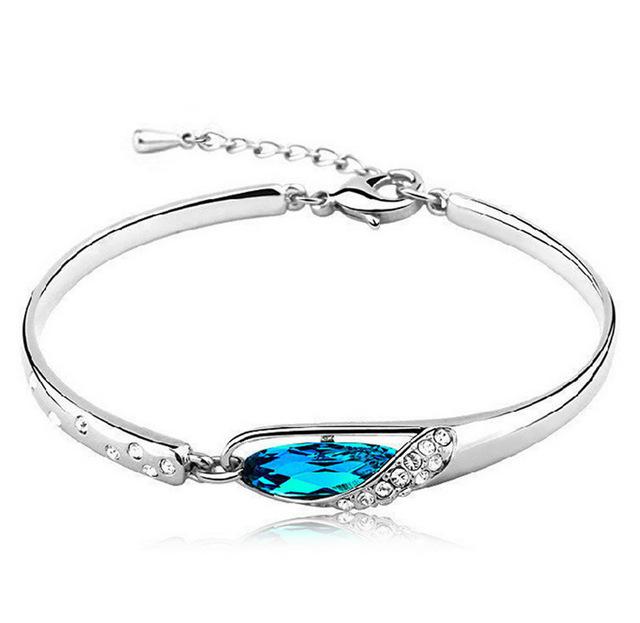"Blue Angel" - Original Silber Blaues Zirkonia Armband